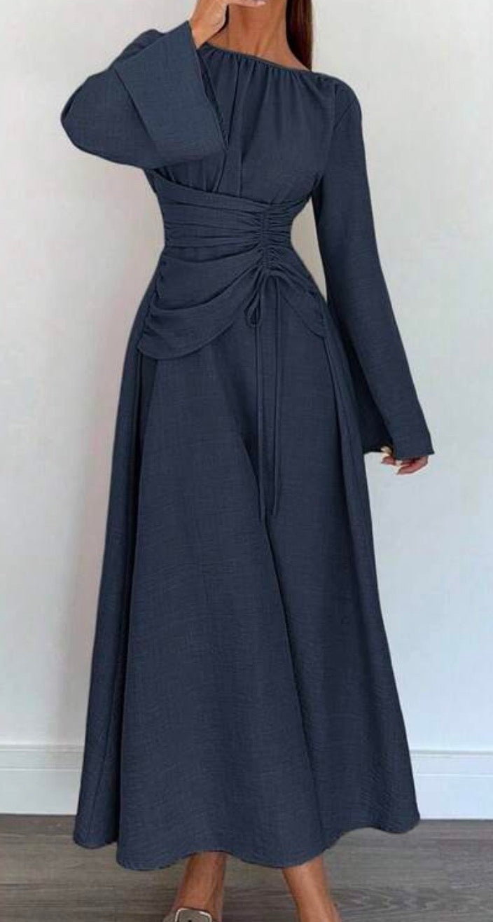 blue classy dress