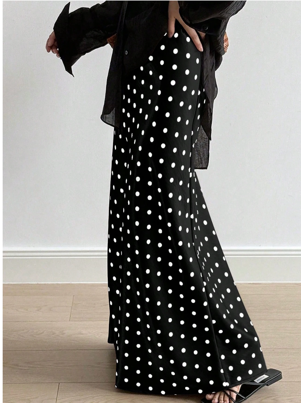 Polka Maxi Skirt