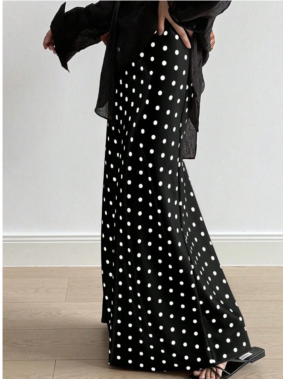 Polka Maxi Skirt